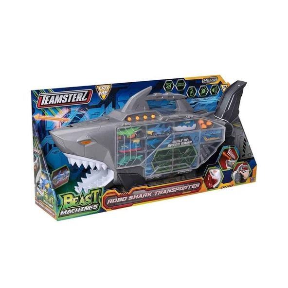 74461 Teamsterz Beast Machines Robo Shark Çantalı Transporter - ürün görseli 1