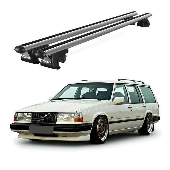 Venüs Volvo 940 Sw (1990-1999) Uyumlu Gri Ara Atkı Port Bagaj Tavan Barı ürün görseli 1