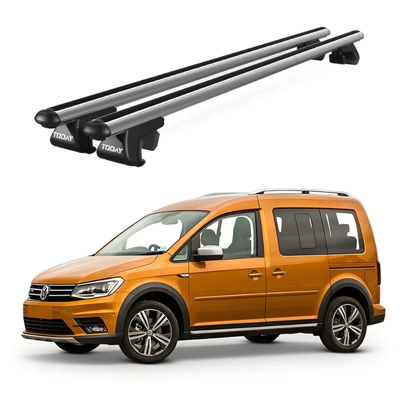 Venüs Volkswagen Caddy (2015 Ve Sonrası) Uyumlu Gri Ara Atkı Port Bagaj Tavan Barı ürün görseli 1