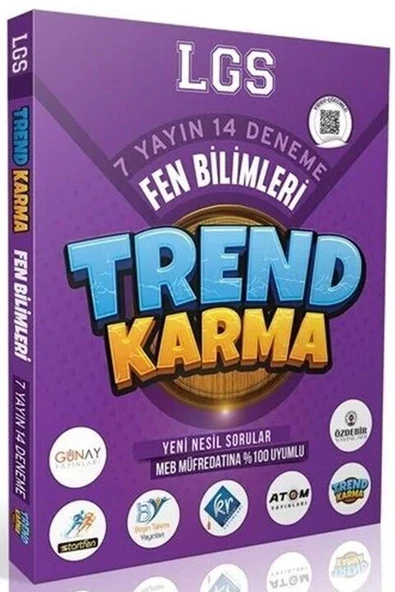 8. Sınıf LGS Fen Bilimleri 7 Yayın 14 Deneme Trend Karma ürün görseli 1