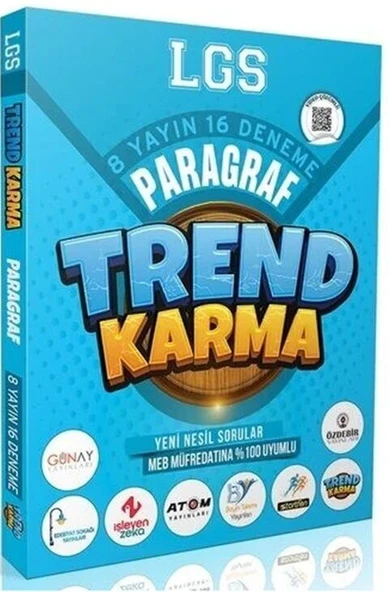 8. Sınıf LGS Paragraf 8 Yayın 16 Deneme Trend Karma ürün görseli 1