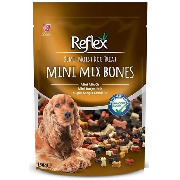 Reflex Küçük Karışık Kemikler Yarı Yumuşak Köpek Ödül Maması 150gr ürün görseli 1