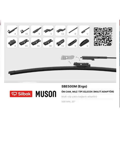 SİLECEK SÜPÜRGESİ MUZ TİPİ 500MM ÇOKLU APARATLI ürün görseli 1