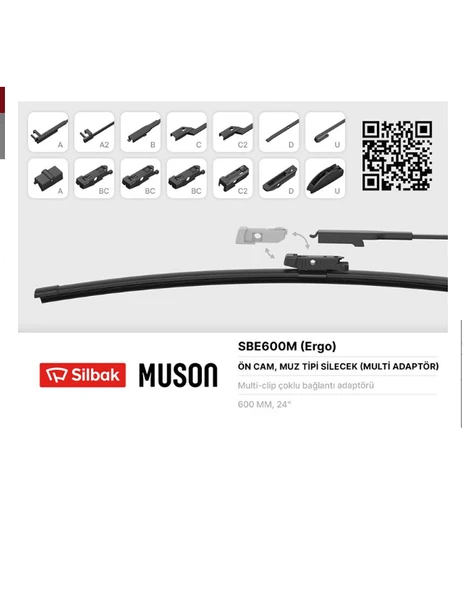 SİLECEK SÜPÜRGESİ MUZ TİPİ 600MM ÇOKLU APARATLI ürün görseli 1