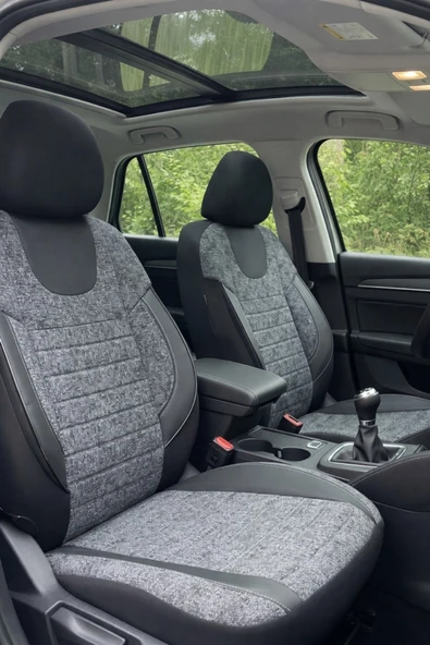 Lifos Hafif Ticari Serisi Koton Kumaş Oto Koltuk Kılıfı Tam Set (BERLINGO-CADDY-CONNECT-COURIER-DOBLO-DOKKER-PARTNER) ürün görseli 1