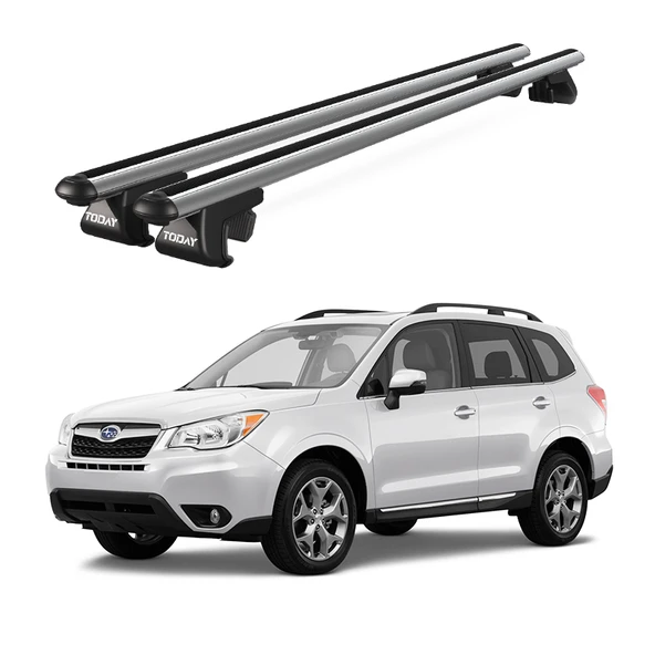 Venüs Subaru Forester (2013-2018) Uyumlu Gri Ara Atkı Port Bagaj Tavan Barı ürün görseli 1