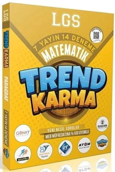 8. Sınıf LGS Matematik 7 Yayın 14 Deneme Trend Karma ürün görseli 1