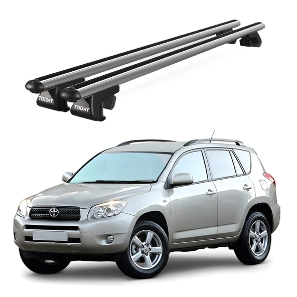 Venüs Toyota Rav4 (2006-2012) Uyumlu Gri Ara Atkı Port Bagaj Tavan Barı ürün görseli 1