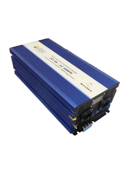 6000 WATT 24 VOLT DİJİTAL EKRANLI TAM SİNÜS İNVERTER ürün görseli 1