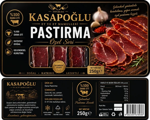 PASTIRMA 250 GR ürün görseli 1