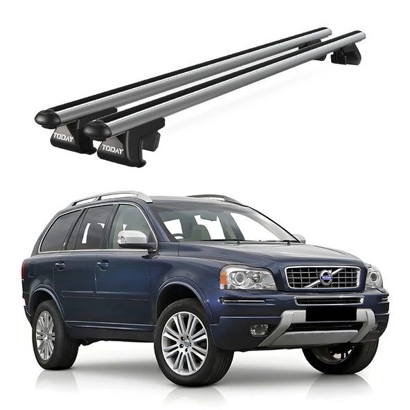 Venüs Volvo Xc90 Suv (2003-2015) Uyumlu Gri Ara Atkı Port Bagaj Tavan Barı ürün görseli 1