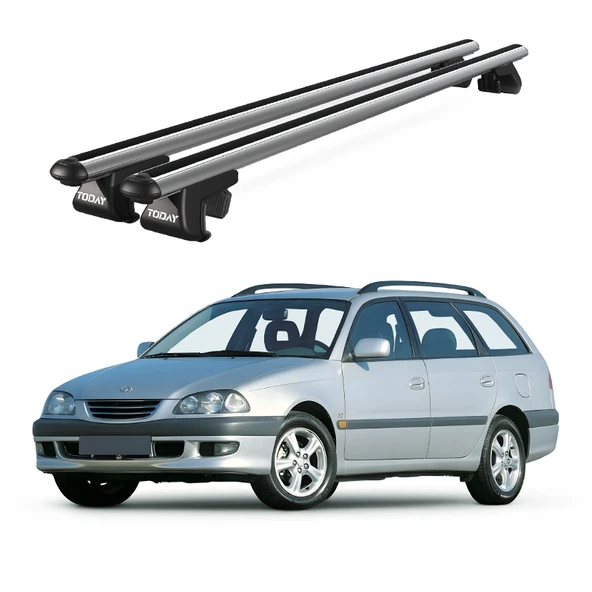 Venüs Toyota Avanssis Wagon (1998-2008) Uyumlu Gri Ara Atkı Port Bagaj Tavan Barı ürün görseli 1