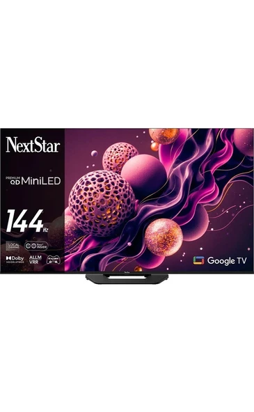NextStar YE-65IDWP14 4K Ultra HD 65" 165 Ekran Uydu Alıcılı Google Smart Mini LED TV ürün görseli 1