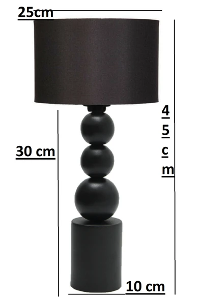 Casa Metal Kumaş Abajur GECE LAMBASI - Resim 2