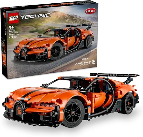 LEGO 42222 Technic Bugatti Chiron Pur Sport Hiper Araba ürün görseli 1