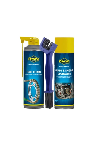 Putoline ZİNCİR BAKIM SET TECH CHAİN & CHAİN ENGİNE & TEMİZLEME FIRÇASI ürün görseli 1