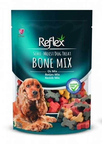 Reflex Semi-Moist Köpek Ödül Maması Kemik Şekilli Mix Karışık ürün görseli 1