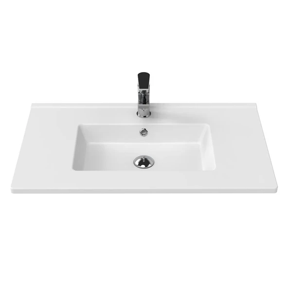 Creavit Kohler 81 cm Dolap Uyumlu Etajerli Lavabo (1.kalite) KH081.02 ürün görseli 1