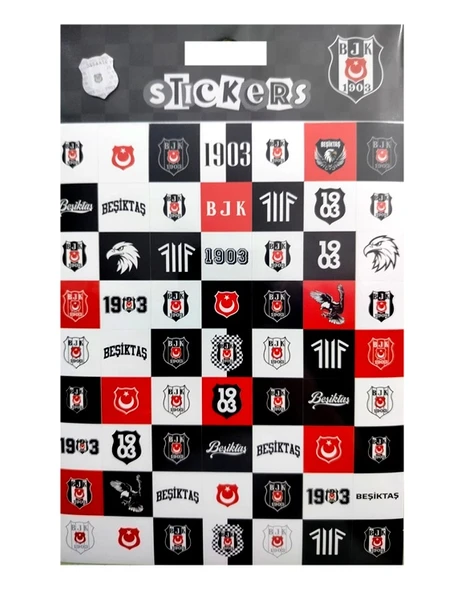Beşiktaş İcon Sticker Sheet Karışık Orijinal Lisanslı ürün görseli 1
