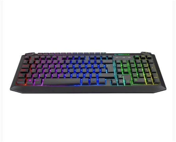 Rampage KB-R310 BROKER V2 Siyah Usb Gökkuşağı Zemin Aydınlatmalı 12800 DPI Oyuncu Klavye + Mouse Set ürün görseli 1