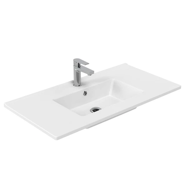 Creavit Kohler 91 cm Dolap Uyumlu Etajerli Lavabo (1.kalite) KH091.02 ürün görseli 1
