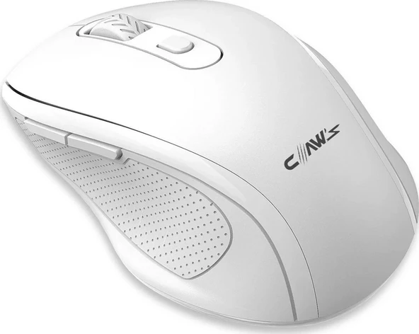 Claws Genius v2 Beyaz Ergonomik Optik Kablosuz Mouse - Resim 2