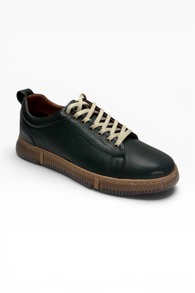 ME&KA 243-26 Hakiki Deri Bağcıklı Anatomik Taban Erkek Sneaker ürün görseli 1