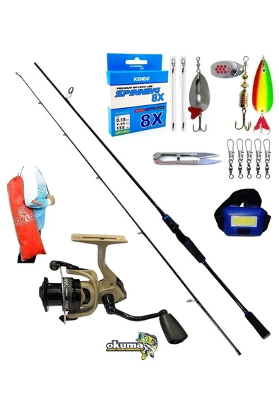 Okuma Outrax 4000 270cm 7-40gr Legend Karbon Turna Spin Olta Takımı Seti ürün görseli 1