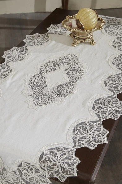 Valentina Salon Takımı 5 Parça Krem - Resim 5