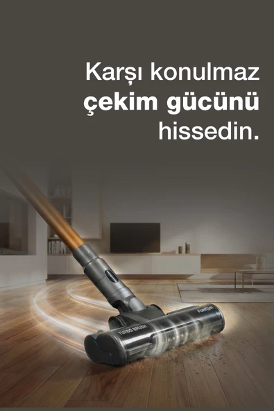 FANTOM Pluto P 6100 Plus Cyclone Elektrikli Moplu Dikey Süpürge Antrasit - Resim 8