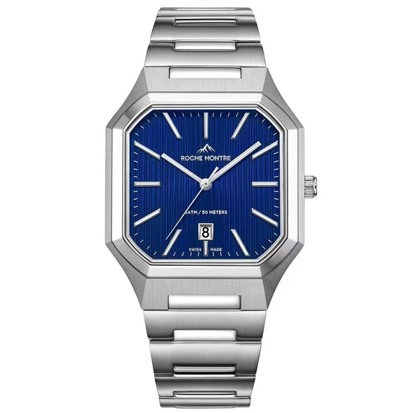 メルカメ PTTAVM: ROCHE MONTRE RMG8002-03 SWISS MADE SAFİR CAM ÇELİK KARE