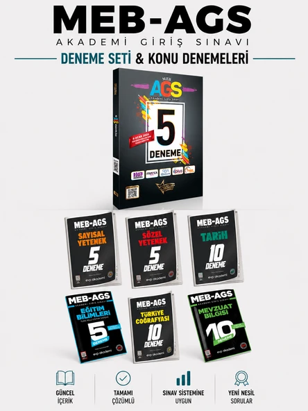 Liderler Karması 2026 MEB-AGS 5 Deneme & EVP Akademi MEB AGS 45 Deneme Seti ürün görseli 1