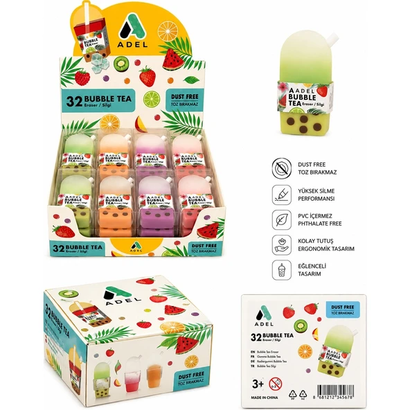 Bubble-Tea Silgi 32 Li Paket ürün görseli 1