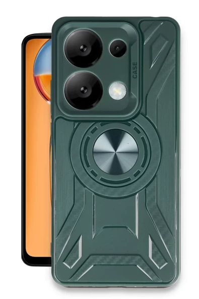 Newface Xiaomi Redmi Note 13 4G Kılıf Lincoln Silikon - Koyu Yeşil ürün görseli 1