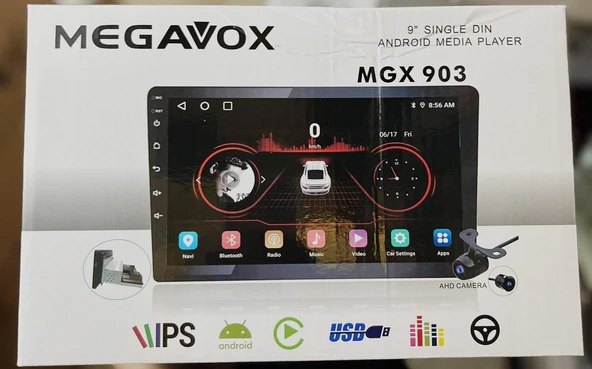 MEGAVOX MGX 903 2-32 9" ANROID MEDIA PLAYER EKRAN ürün görseli 1