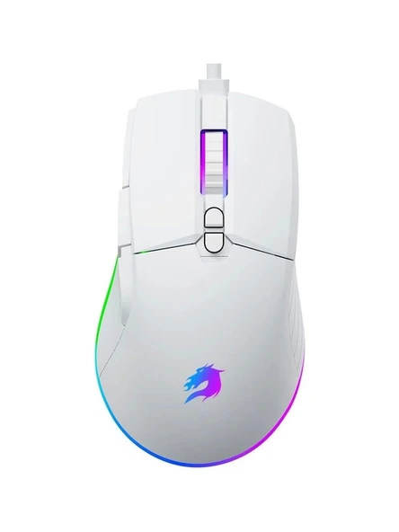 GameBooster M12 Vital GB-M12W Beyaz RGB Optik Kablolu Oyuncu Mouse ürün görseli 1