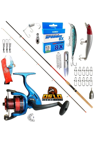 3000 270cm 10-35gr Remixon Red Zoom Karbon Rapala Maket Balık Spin Olta Takımı Seti ürün görseli 1