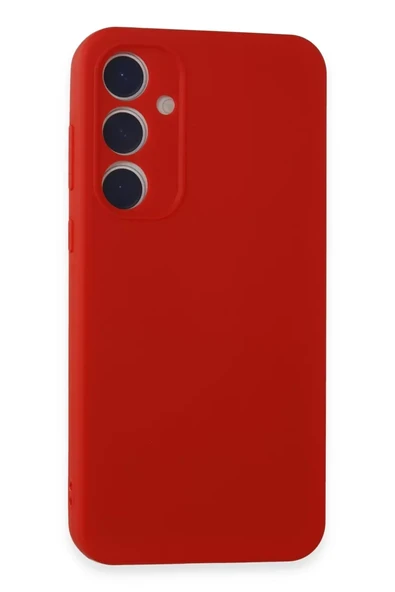 Newface Samsung Galaxy A55 5G Kılıf First Silikon - Kırmızı ürün görseli 1