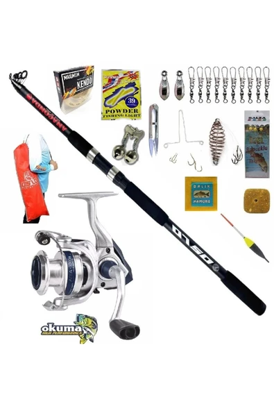 Okuma Aria 8000 360cm 100-300gr Anaconda Profesyonel Sazan Kıyı Olta Takımı Seti ürün görseli 1