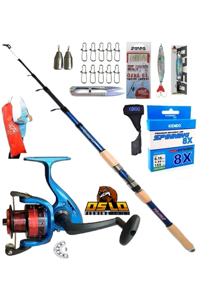 3000 270cm 50-100gr Piranha Ultimate Rapala Maket Balık Spin Olta Takımı Seti ürün görseli 1