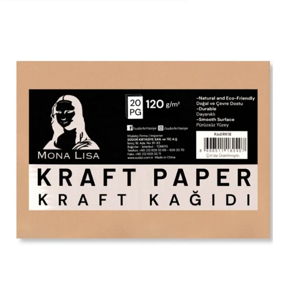 Mona Lisa Kraft Kağıdı 80Gr 25X35Cm 20Li ürün görseli 1