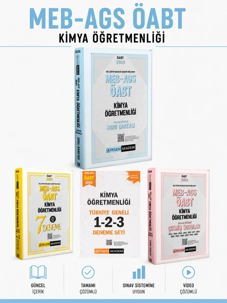Pegem 2026 ÖABT Kimya Öğretmenliği Soru Bankası & Deneme & Çıkmış Soru Seti ürün görseli 1