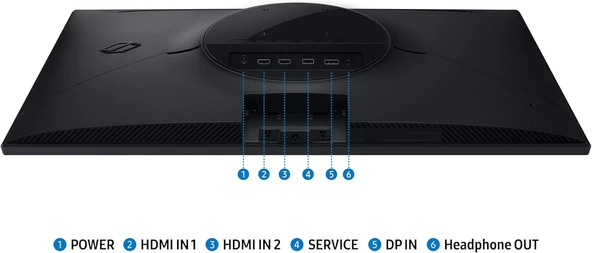 Samsung Odyssey G5 G53F LS27FG530EUXUF 27 1 ms 2K IPS 200 Hz Oyuncu Monitörü ürün görseli 1