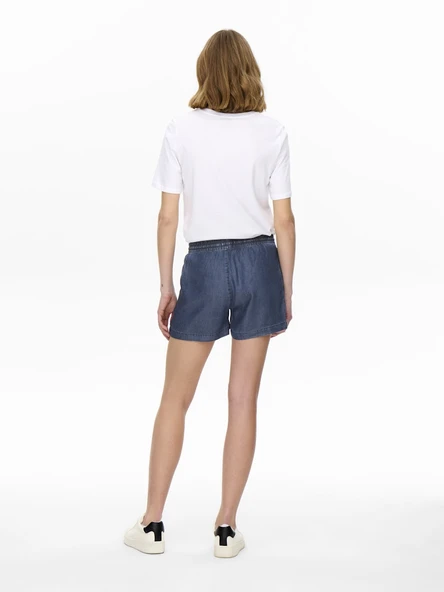 ONLY Tencel Kumaş Kısa Bayan Şort 15226321 - Resim 4
