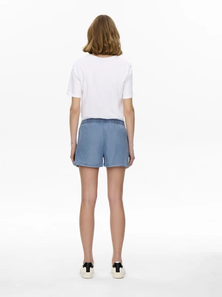 ONLY Tencel Kumaş Kısa Bayan Şort 15226321 - Resim 4