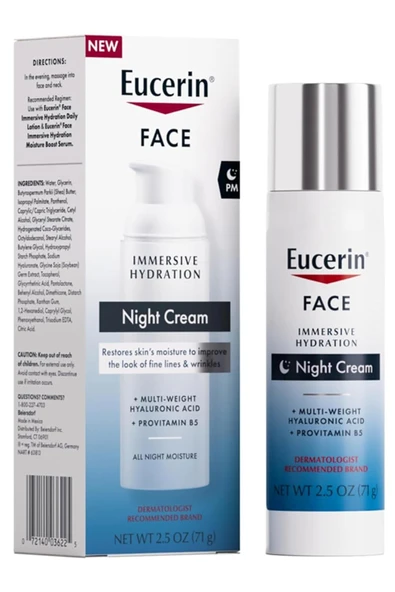 Eucerin Immersive Hydration Nemlendirici Gece Kremi 71GR - Resim 2
