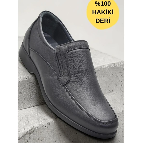 680 Hazır Rahat Taban İçi Dışı Deri Erkek Ayakkabı Bağcıksız Klasik Erkek Ayakkabı ürün görseli 1