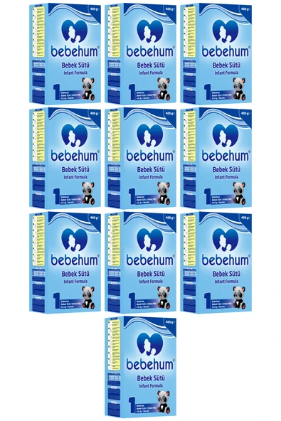 Bebehum 1 Numara Bebek Sütü 0-6 Ay 400 gr x 10 Adet ürün görseli 1