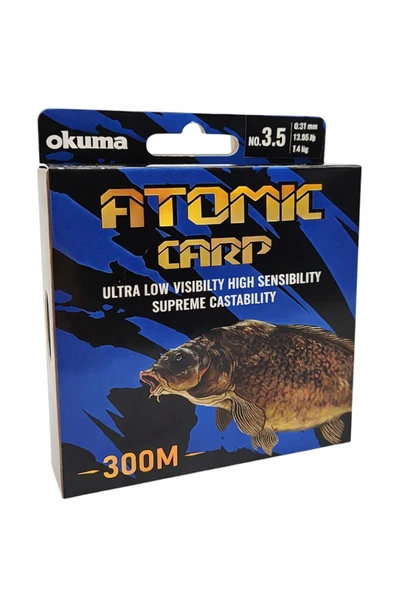 Atomic Carp Nylon Clear Color 300m Misina 0.40mm ürün görseli 1