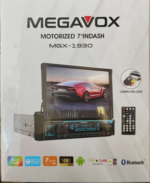 MEGAVOX MGX-1662 MOTORLU 7" ANDROID INDASH TEYP ürün görseli 1